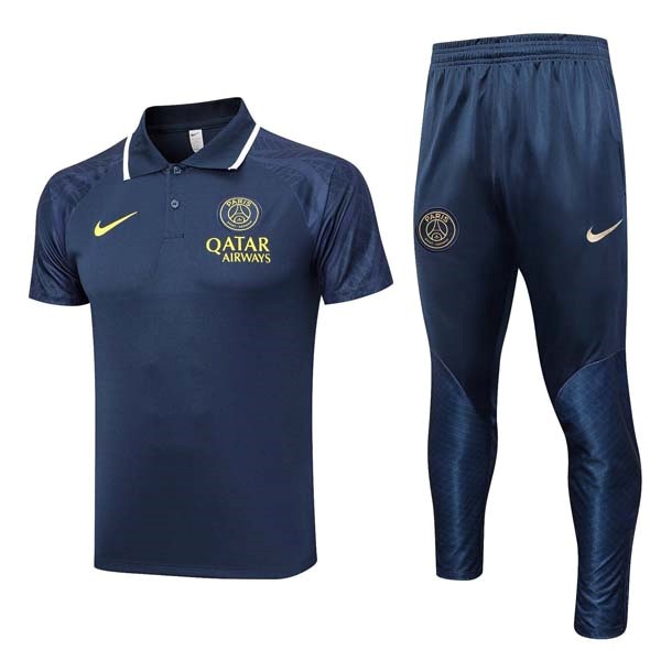 Polo PSG Komplett Set 2023-24 Blau